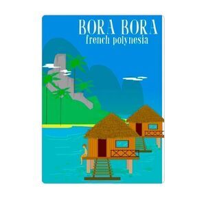 Colorful Bora Bora Magnet